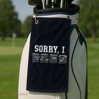 Sorry I DGAF Funny Message Guitar Chords Guitarist Gift Golf Towel thumb 2