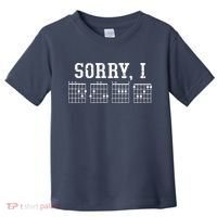 Sorry I DGAF Funny Message Guitar Chords Guitarist Gift Toddler T-Shirt thumb 0