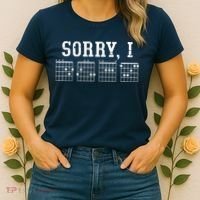 Sorry I DGAF Funny Message Guitar Chords Guitarist Gift Women's T-Shirt thumb 2