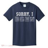 Sorry I DGAF Funny Message Guitar Chords Guitarist Gift Kids T-Shirt thumb 0