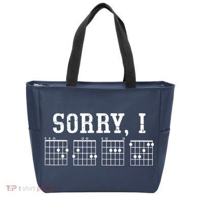 Sorry I DGAF Funny Message Guitar Chords Guitarist Gift Tote Bag