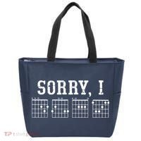Sorry I DGAF Funny Message Guitar Chords Guitarist Gift Tote Bag thumb 0