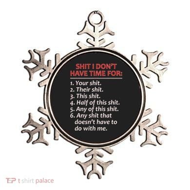 Shit I DonT Have Time For Funny Mocking Bull Graphic Ornament