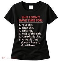 Shit I DonT Have Time For Funny Mocking Bull Graphic Women's T-Shirt thumb 0