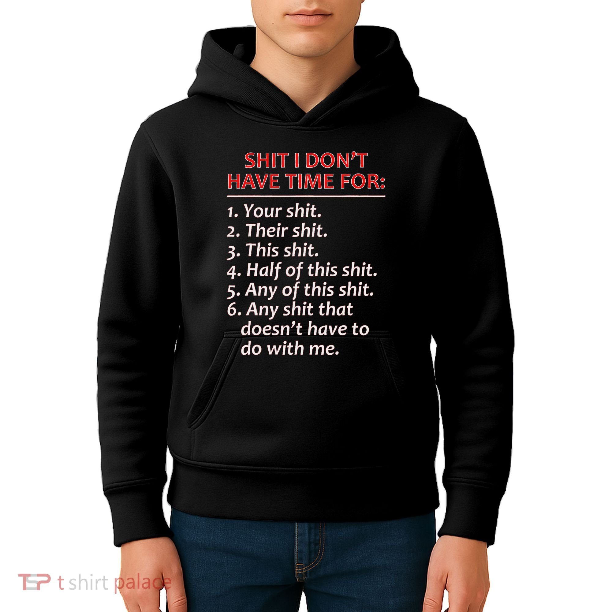 Shit I DonT Have Time For Funny Mocking Bull Graphic Kids Hoodie