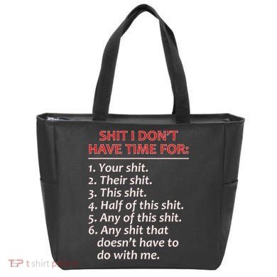 Shit I DonT Have Time For Funny Mocking Bull Graphic Bag