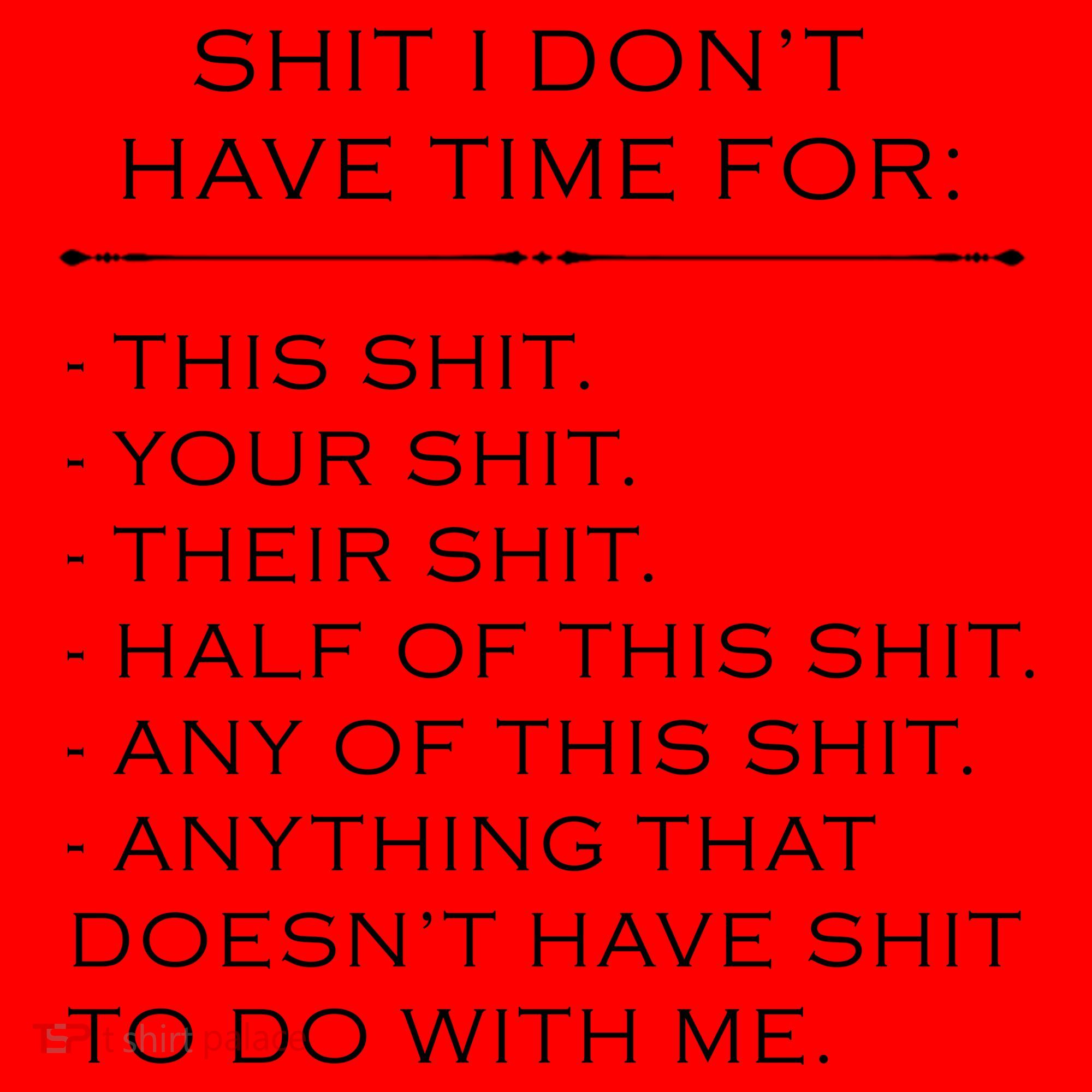 Shit I Don't Have Time For Funny Santa Hat