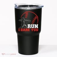 Steal I Dare You Baseball Catcher Baseball Player Tumbler thumb 0