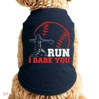 Steal I Dare You Baseball Catcher Baseball Player Doggie Tank thumb 0