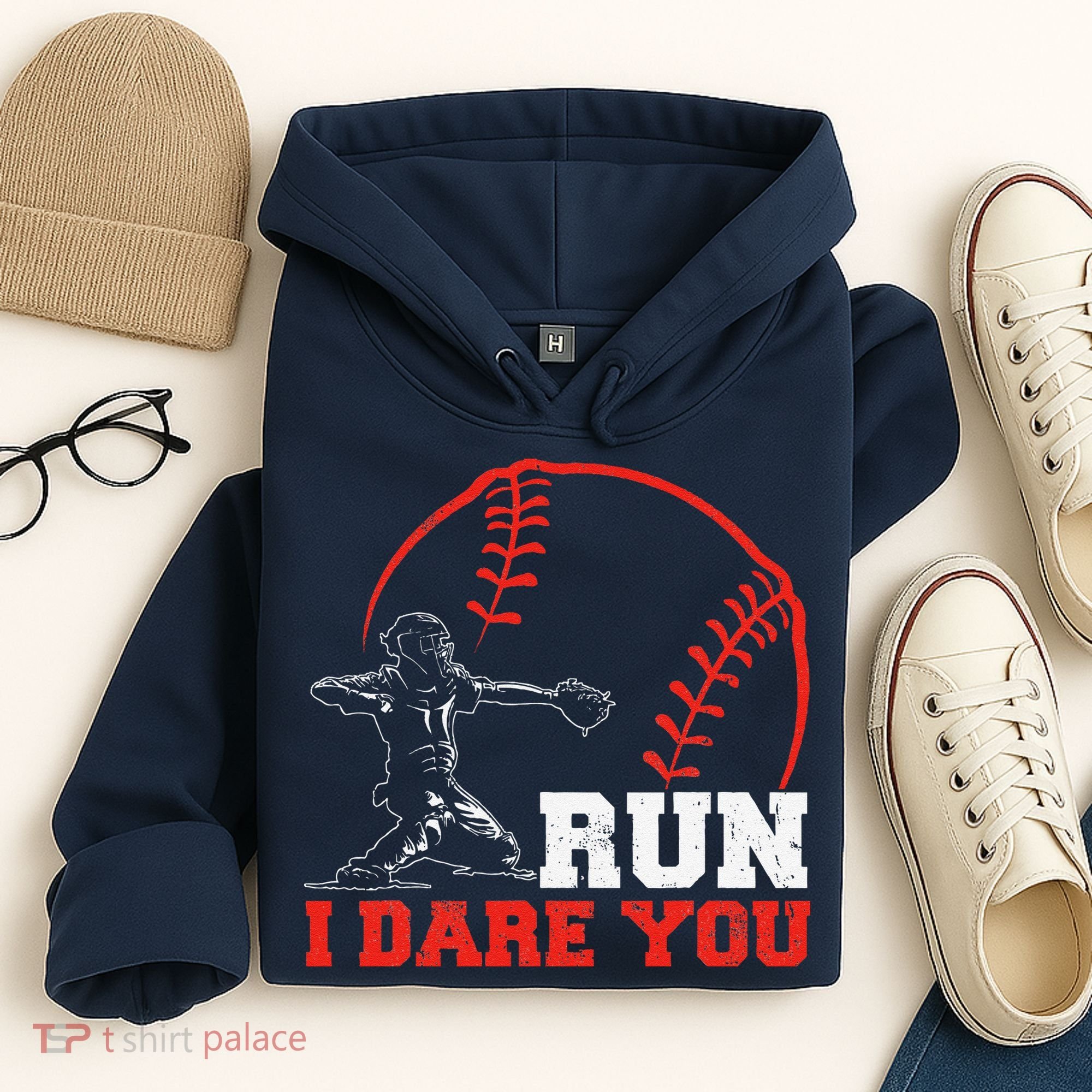 Steal I Dare You Baseball Catcher Baseball Player Hoodie