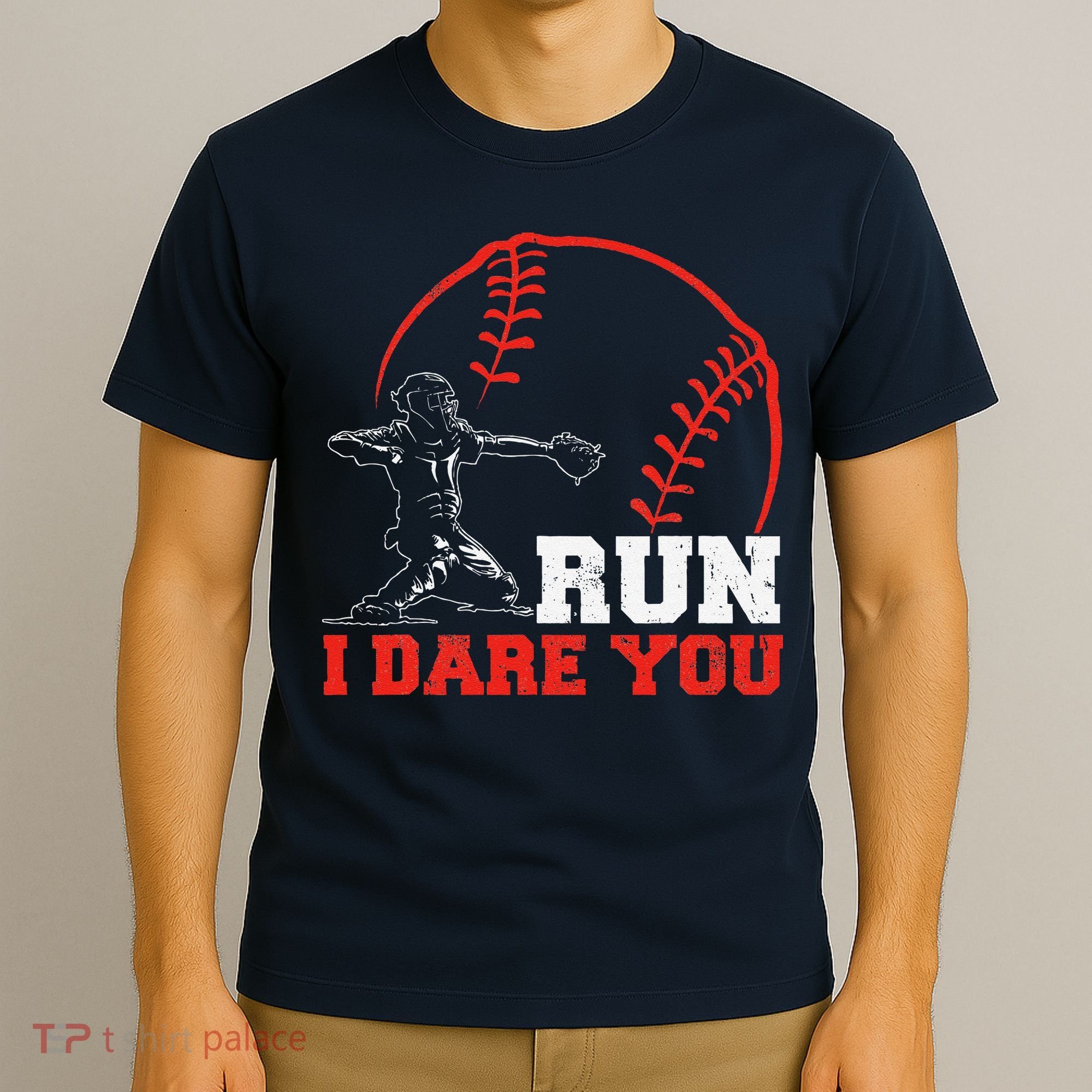 Steal I Dare You Baseball Catcher Baseball Player T-Shirt