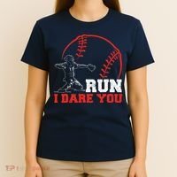 Steal I Dare You Baseball Catcher Baseball Player T-Shirt thumb 4