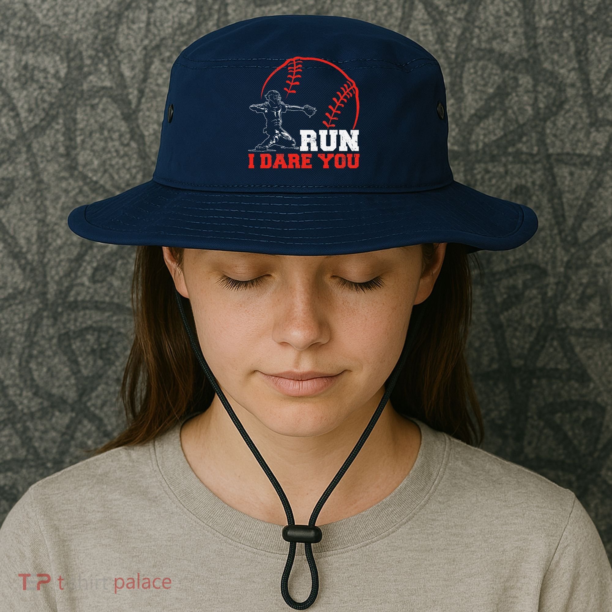 Steal I Dare You Baseball Catcher Baseball Player Bucket Hat