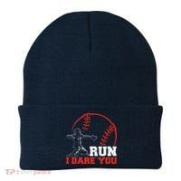 Steal I Dare You Baseball Catcher Baseball Player Beanie thumb 0