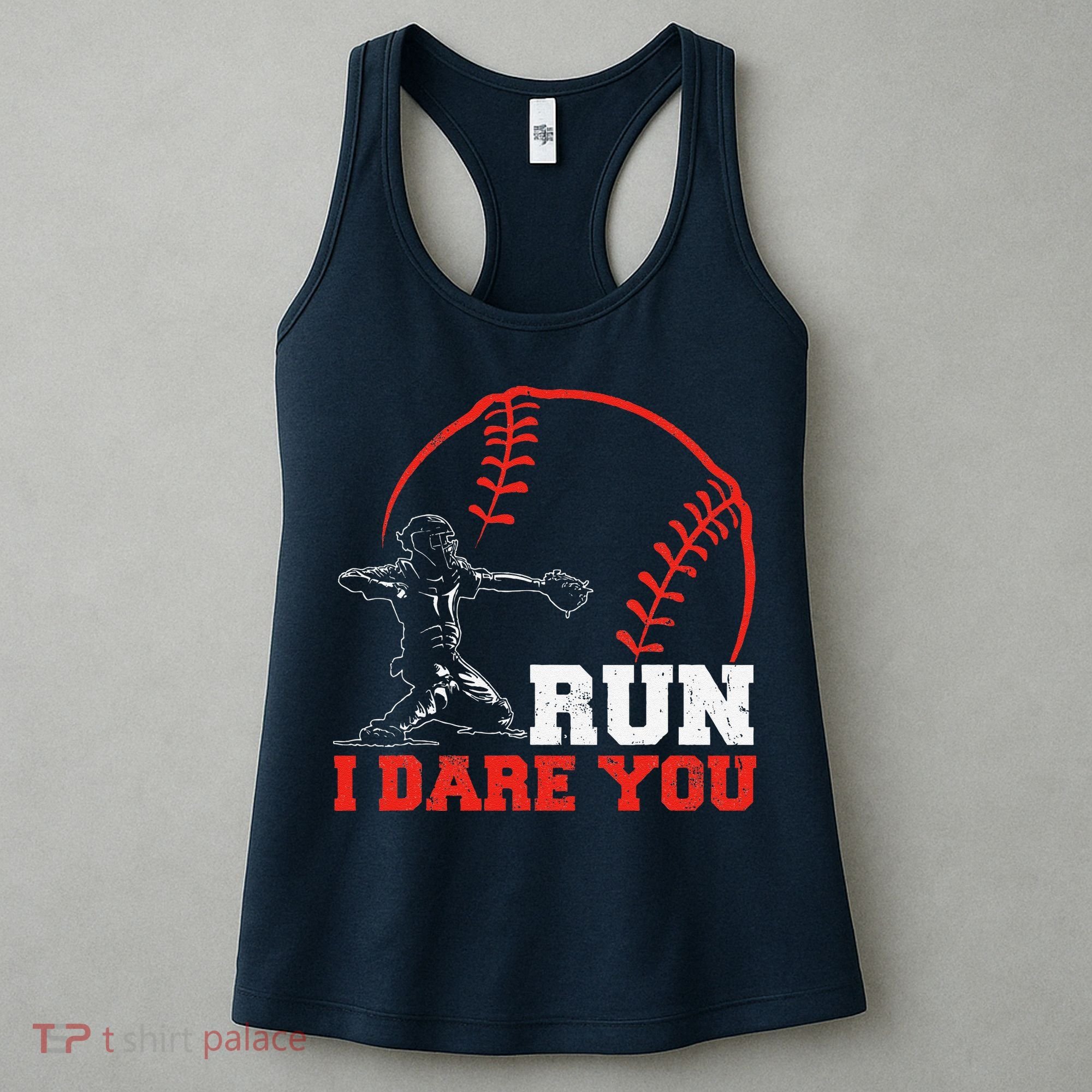Steal I Dare You Baseball Catcher Baseball Player Women's Tank Top