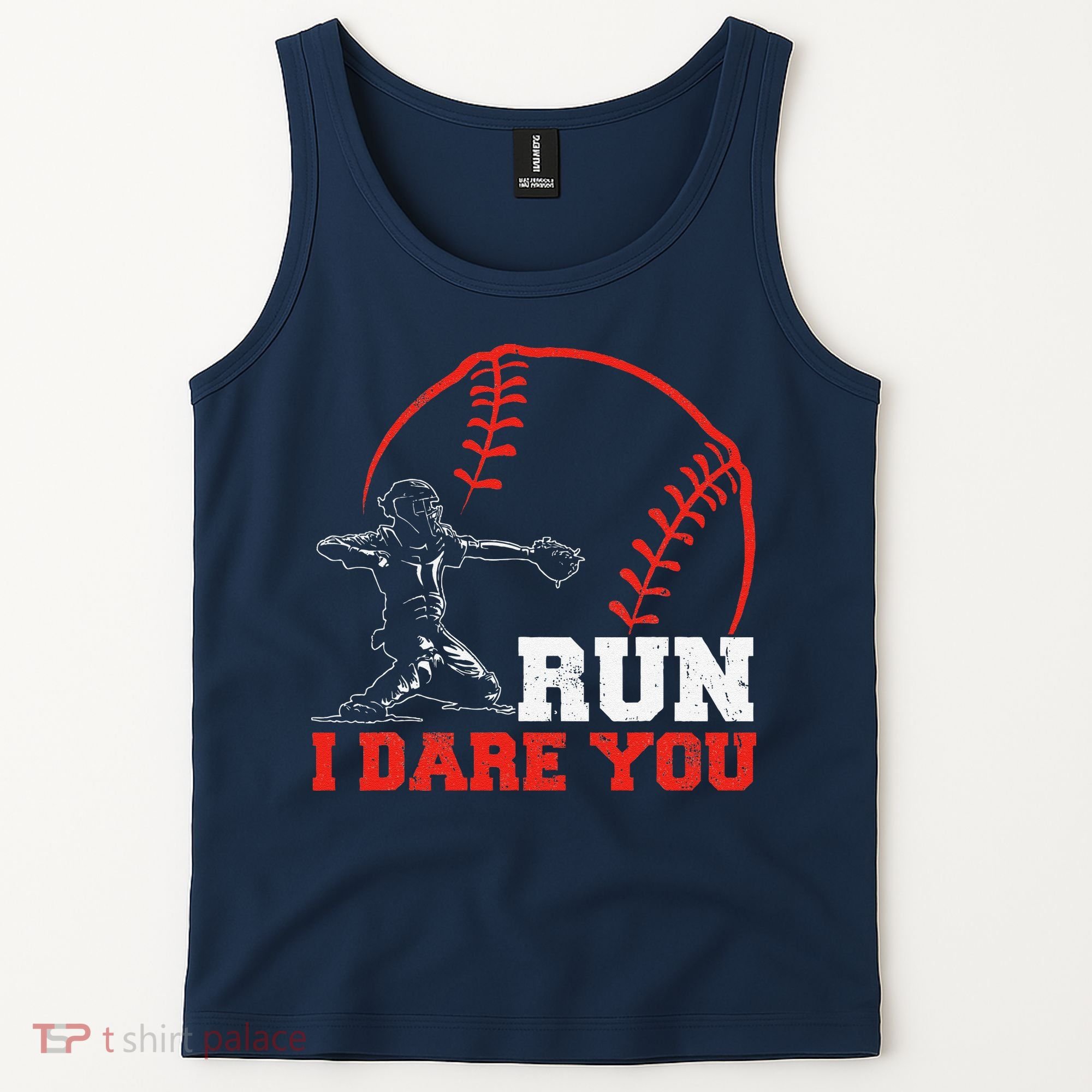 Steal I Dare You Baseball Catcher Baseball Player Tank Top