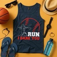 Steal I Dare You Baseball Catcher Baseball Player Tank Top thumb 4
