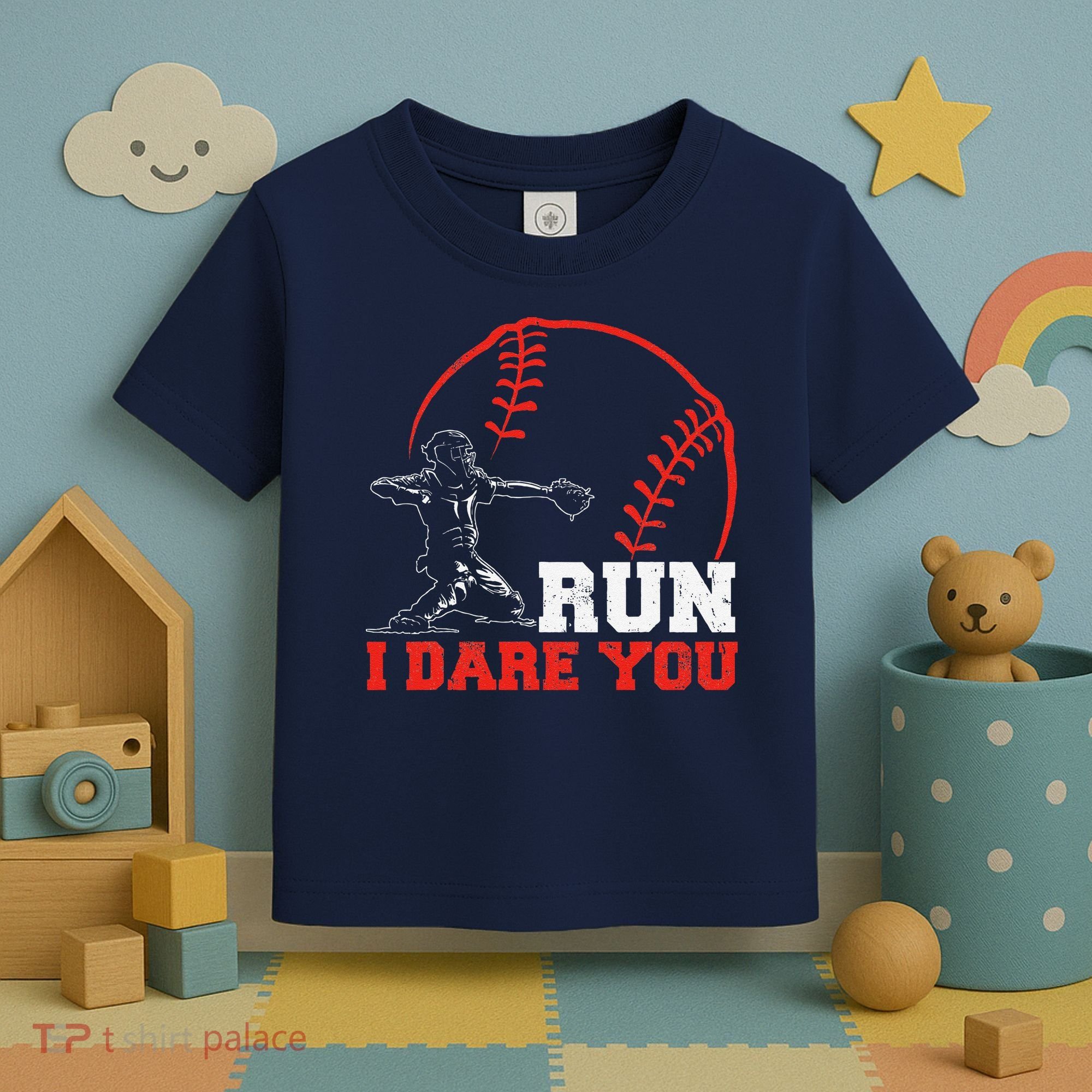 Steal I Dare You Baseball Catcher Baseball Player Toddler T-Shirt