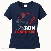 Steal I Dare You Baseball Catcher Baseball Player Women's T-Shirt thumb 0