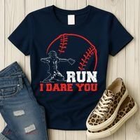 Steal I Dare You Baseball Catcher Baseball Player Women's T-Shirt thumb 3
