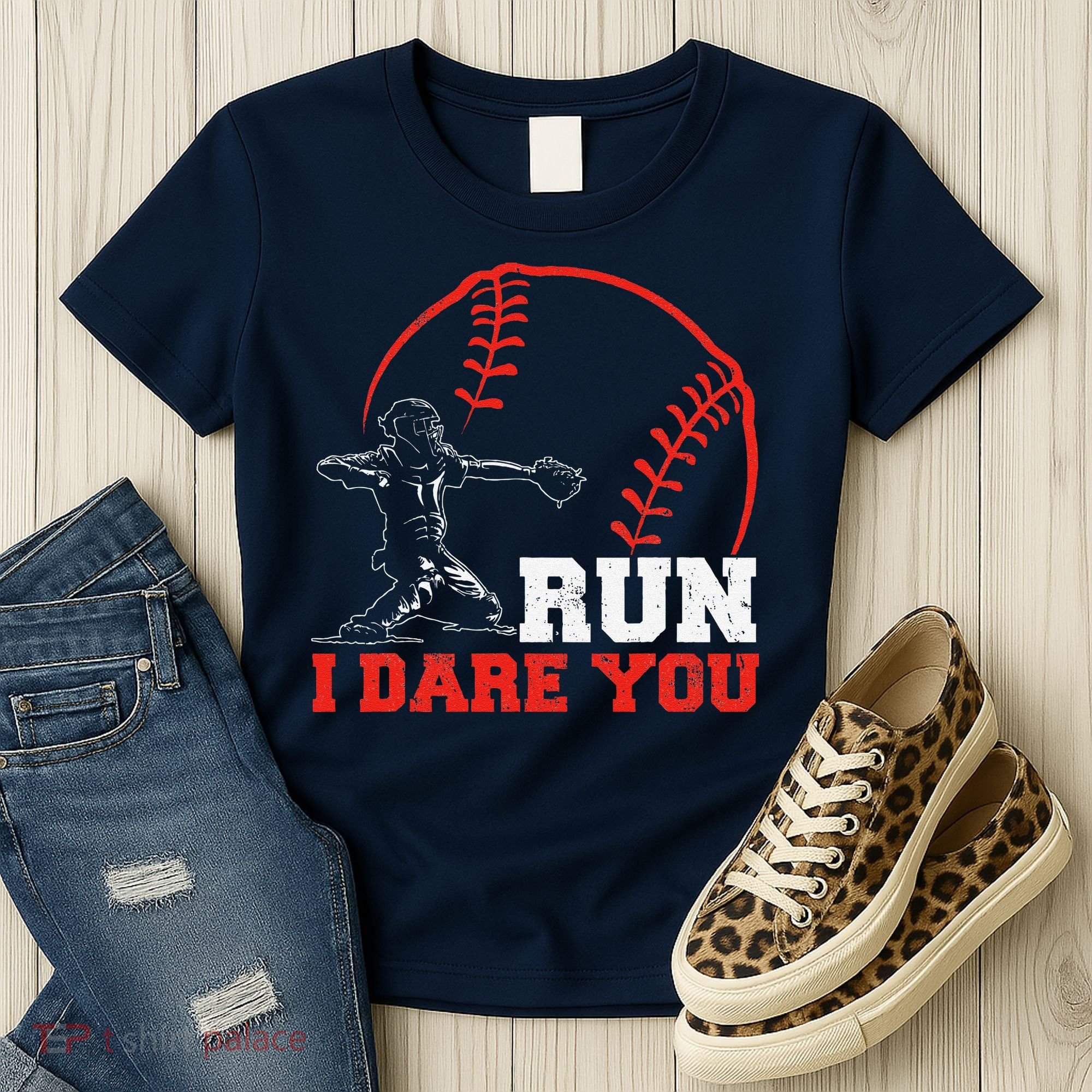Steal I Dare You Baseball Catcher Baseball Player Women's T-Shirt