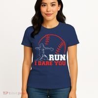 Steal I Dare You Baseball Catcher Baseball Player Women's T-Shirt thumb 4