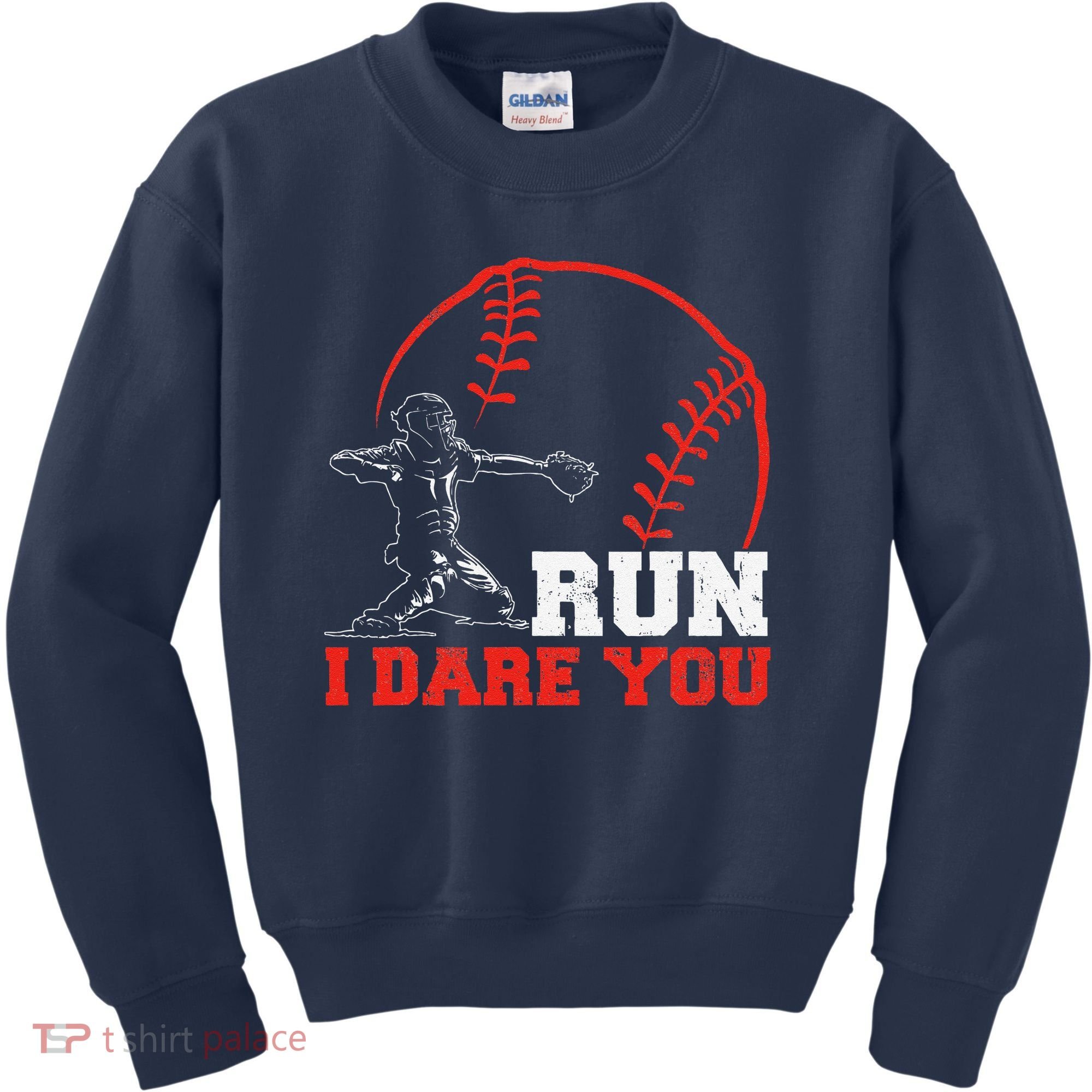 Steal I Dare You Baseball Catcher Baseball Player Kids Sweatshirt