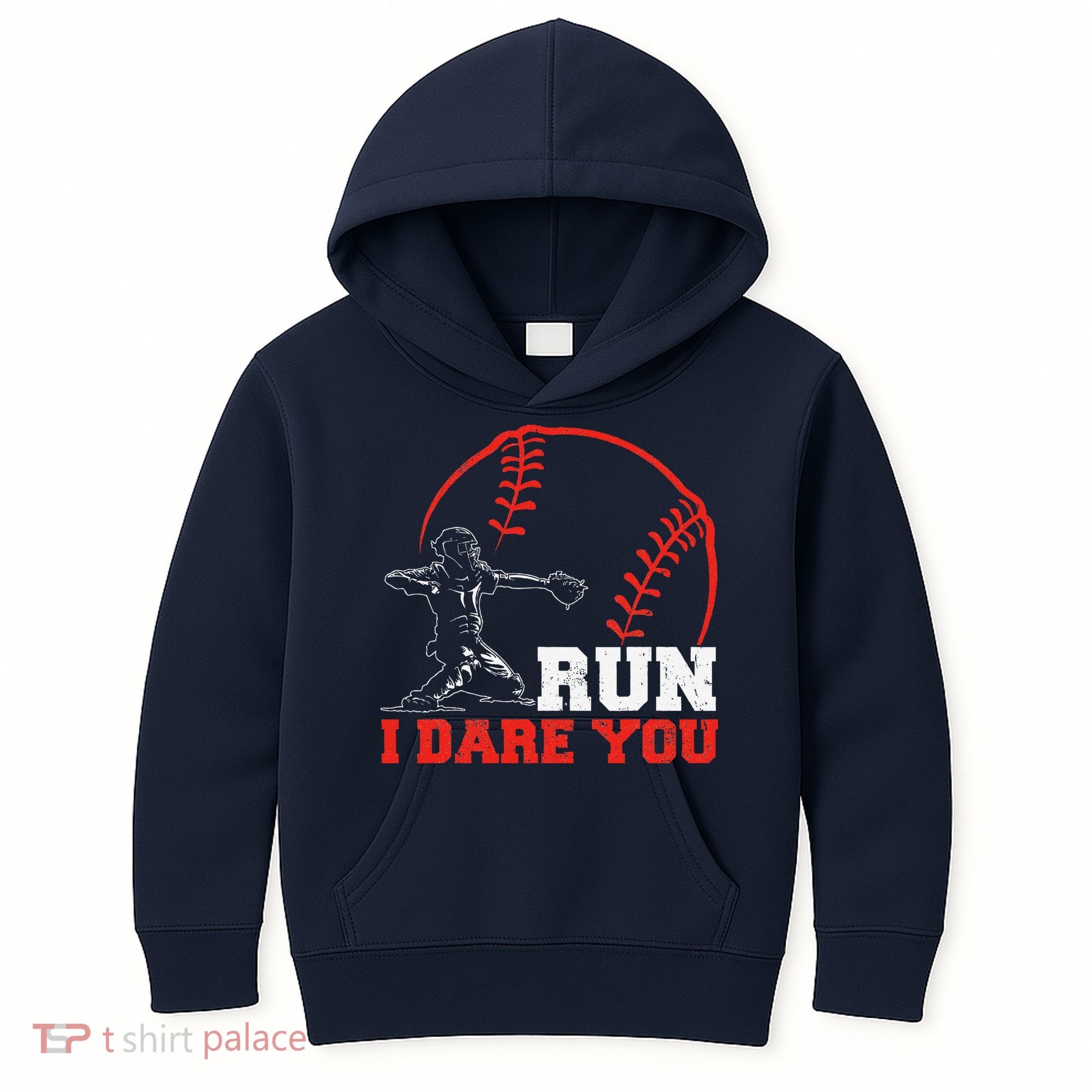 Steal I Dare You Baseball Catcher Baseball Player Kids Hoodie