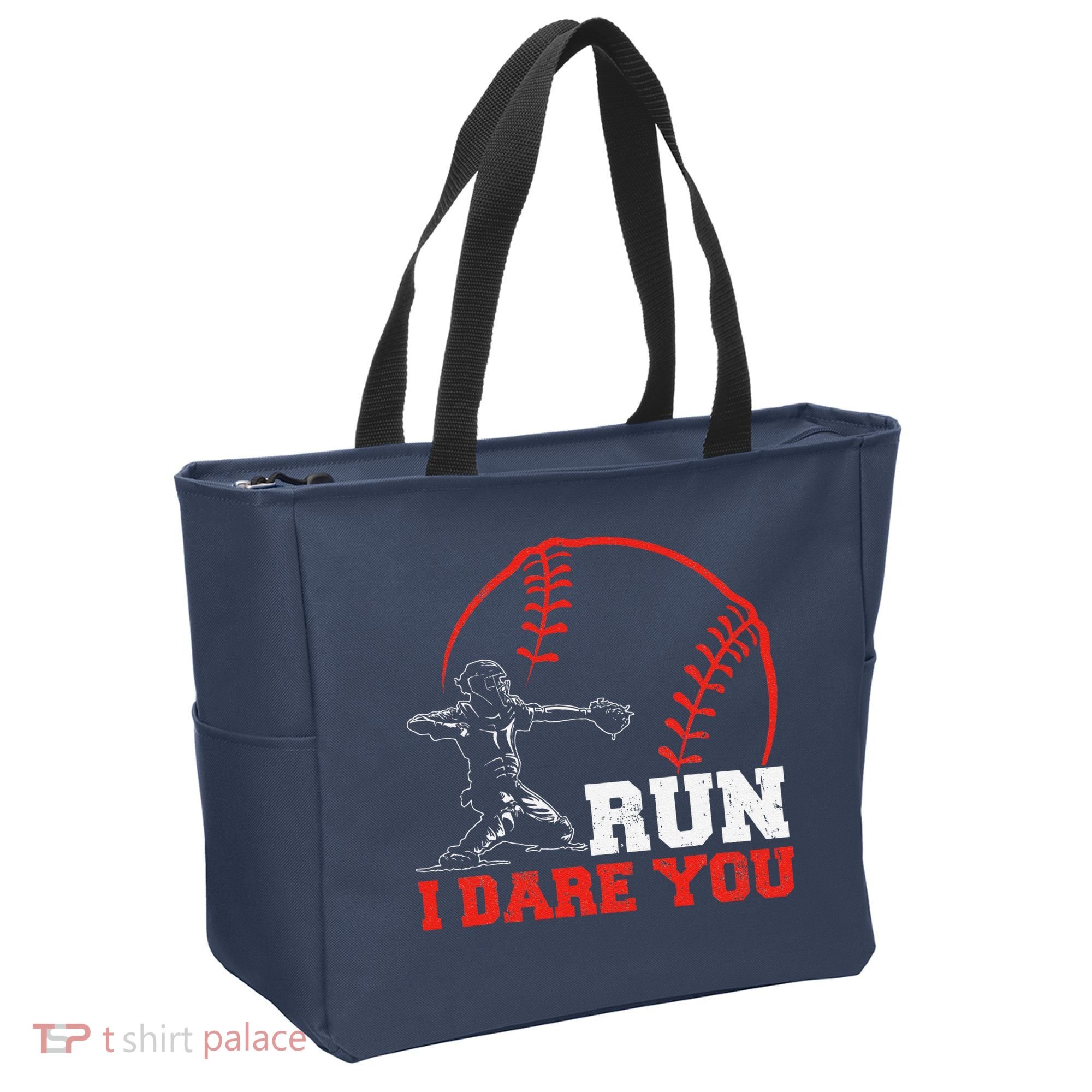 Steal I Dare You Baseball Catcher Baseball Player Tote Bag