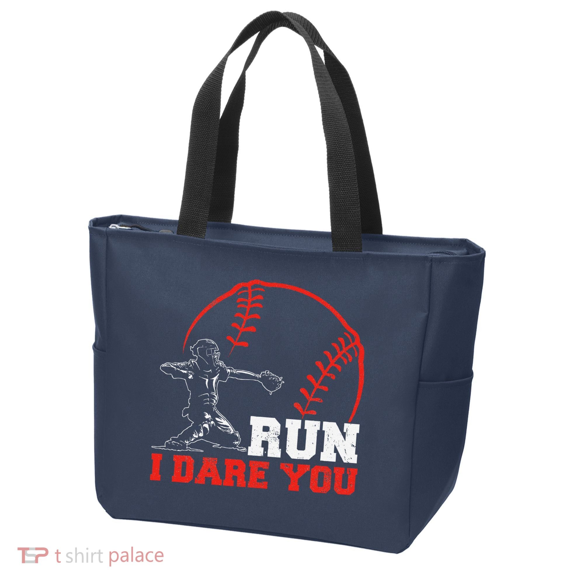 Steal I Dare You Baseball Catcher Baseball Player Tote Bag