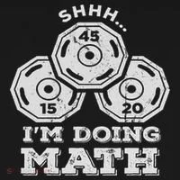 Shhh I'm Doing Math Funny Weight Lifting Workout Training Doggie Tank thumb 4