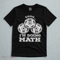 Shhh I'm Doing Math Funny Weight Lifting Workout Training T-Shirt thumb 5