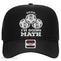 Shhh I'm Doing Math Funny Weight Lifting Workout Training Hat thumb 0