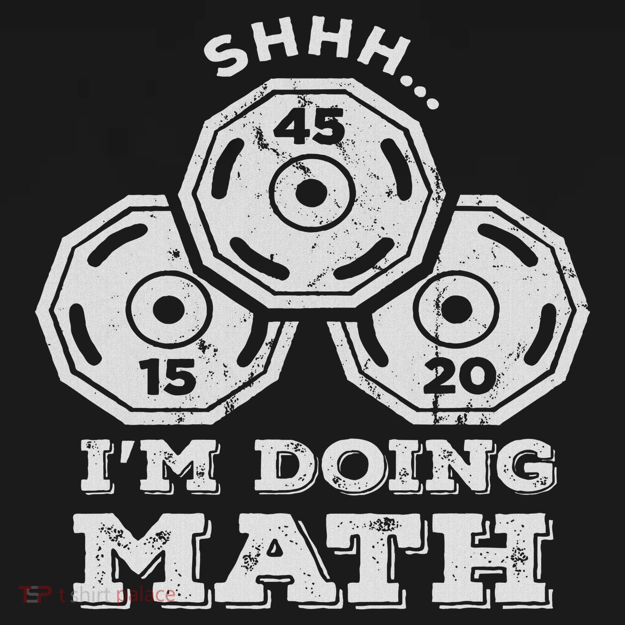 Shhh I'm Doing Math Funny Weight Lifting Workout Training Kids Sweatshirt