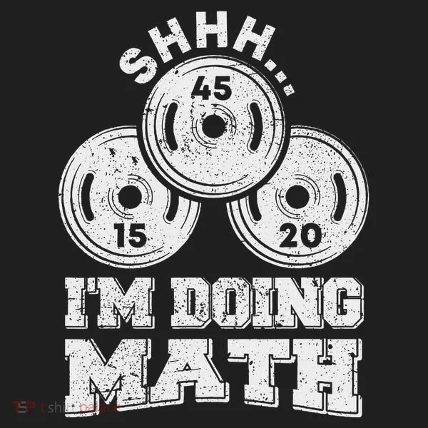 Shhh IM Doing Math Funny Weight Lifting Workout Training Women's Sweatshirt