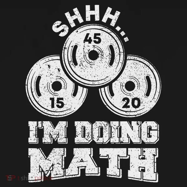 Shhh IM Doing Math Funny Weight Lifting Workout Training Women's Hoodie