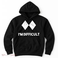 Ski I'm Difficult Funny Gift Skiing Lovers Skiers Snowboard Snowboarder Gift Hoodie thumb 0
