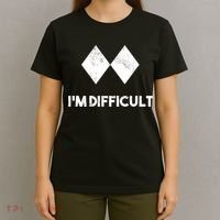 Ski I'm Difficult Funny Gift Skiing Lovers Skiers Snowboard Snowboarder Gift T-Shirt thumb 4