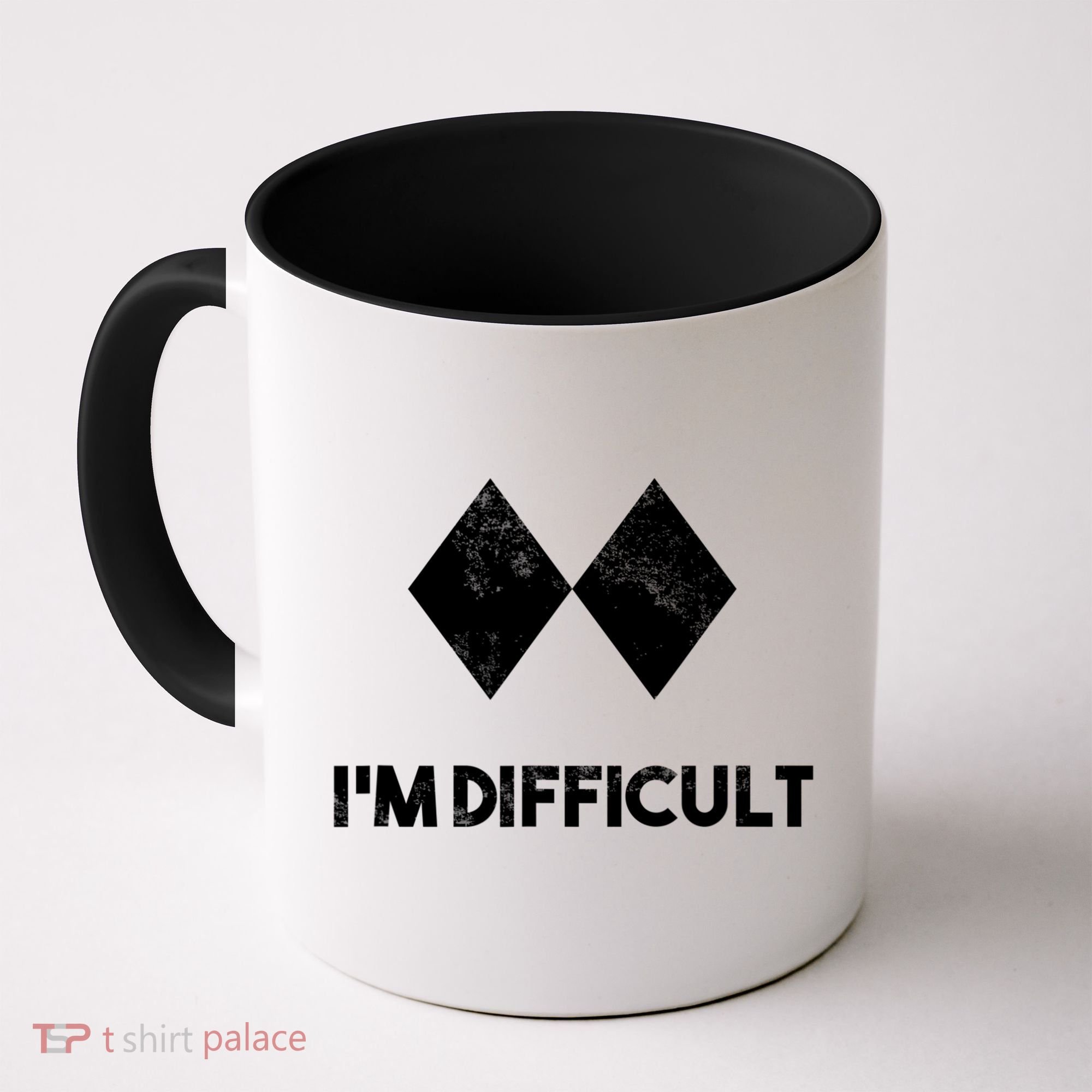 Ski I'm Difficult Funny Gift Skiing Lovers Skiers Snowboard Snowboarder Gift Coffee Mug