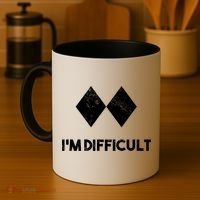 Ski I'm Difficult Funny Gift Skiing Lovers Skiers Snowboard Snowboarder Gift Coffee Mug thumb 4