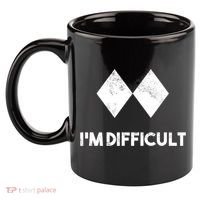 Ski I'm Difficult Funny Gift Skiing Lovers Skiers Snowboard Snowboarder Gift 11oz C Handle Ceramic Mug thumb 2
