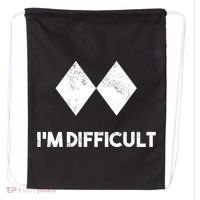 Ski I'm Difficult Funny Gift Skiing Lovers Skiers Snowboard Snowboarder Gift Drawstring Bag thumb 0