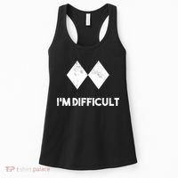 Ski I'm Difficult Funny Gift Skiing Lovers Skiers Snowboard Snowboarder Gift Women's Tank Top thumb 0