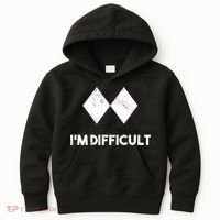 Ski I'm Difficult Funny Gift Skiing Lovers Skiers Snowboard Snowboarder Gift Kids Hoodie thumb 0