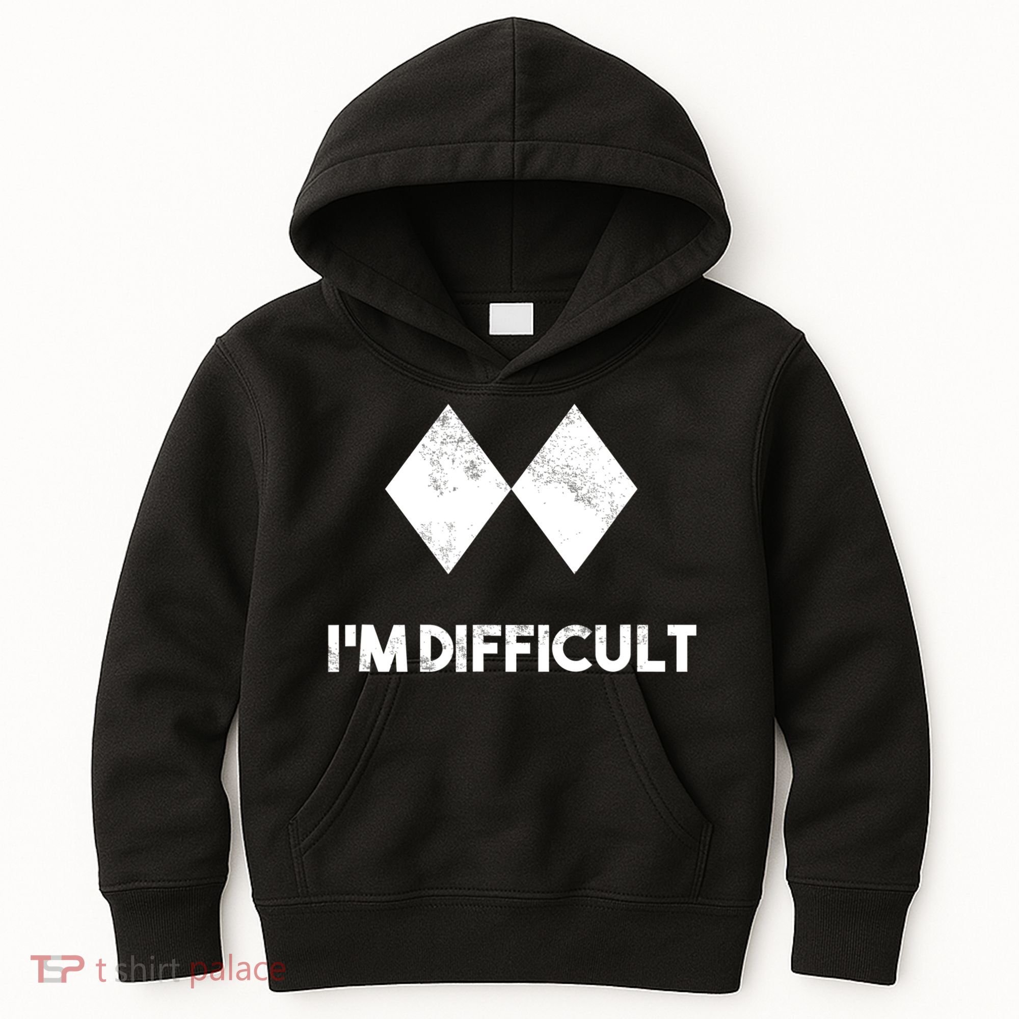 Ski I'm Difficult Funny Gift Skiing Lovers Skiers Snowboard Snowboarder Gift Kids Hoodie