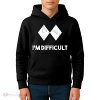 Ski I'm Difficult Funny Gift Skiing Lovers Skiers Snowboard Snowboarder Gift Kids Hoodie thumb 4
