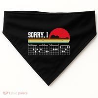 Sorry I Dgaf Hidden Message Guitar USA-Made Doggie Bandana thumb 0
