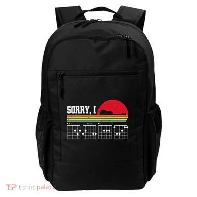 Sorry I Dgaf Hidden Message Guitar Backpack