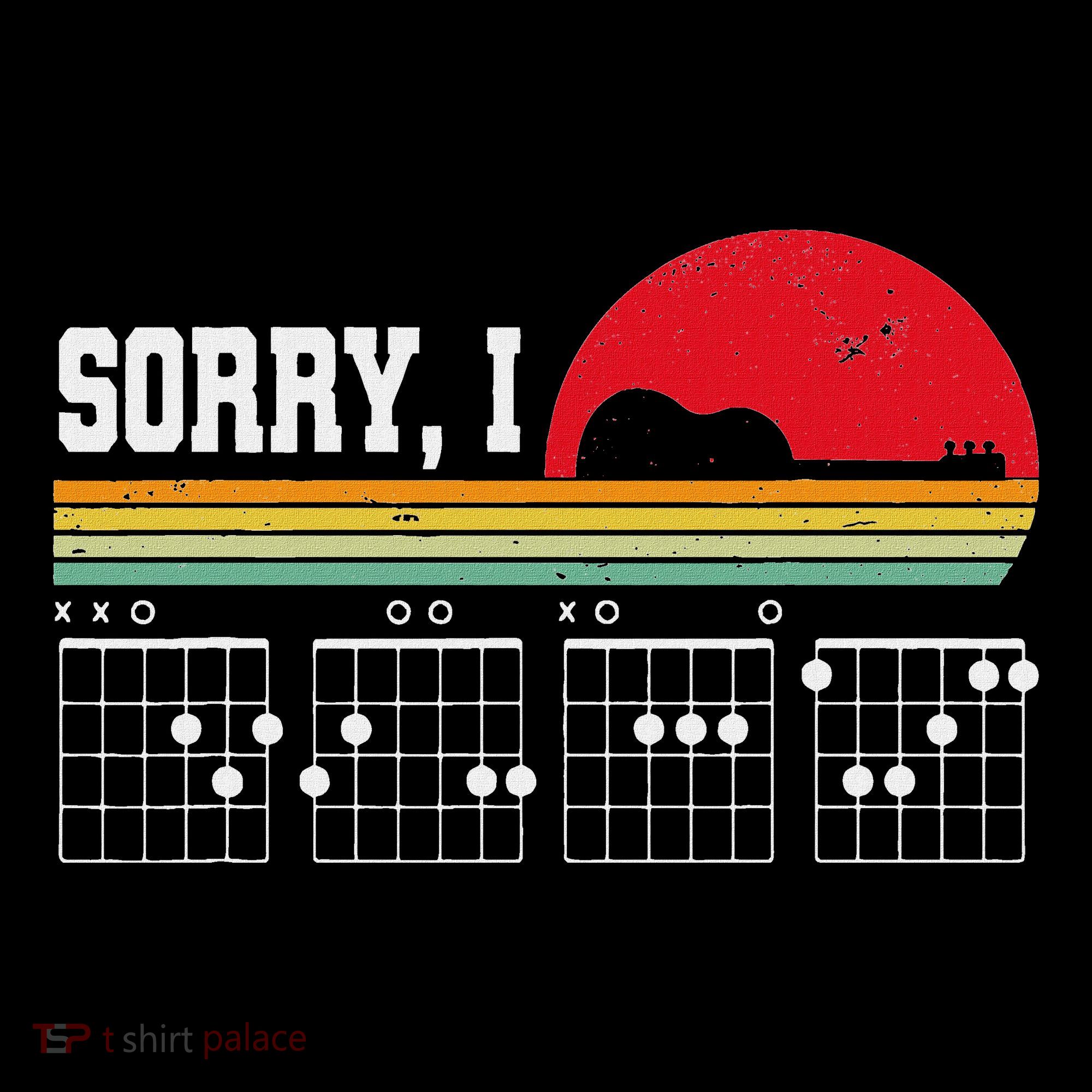 Sorry I Dgaf Hidden Message Guitar Backpack