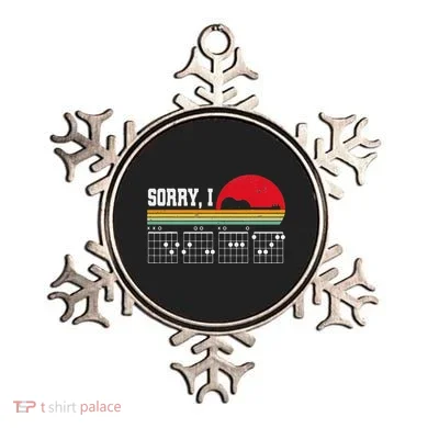 Sorry I Dgaf Hidden Message Guitar Ornament